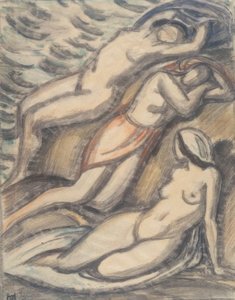 Trois femmes se baignant - Ludwig von Hofmann