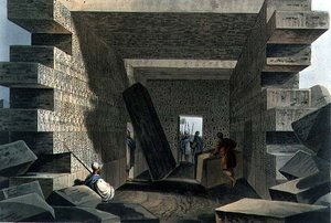 Intérieur du Temple de Jupiter Ammon, planche 71 de 