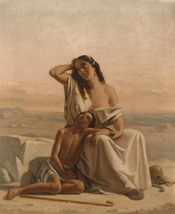 Agar et Ismaël dans le désert - Luigi Alois Gillarduzzi