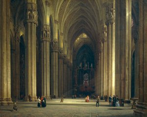 Intérieur de la cathédrale de Milan (Duomo de Milan)