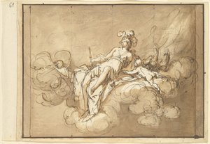 Junon assise sur les nuages - Luigi Brenta