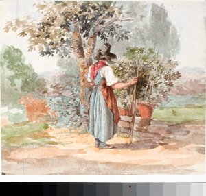 Une paysanne près de Florence - Luigi Garibbo
