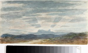 Paysage, effets de lumière (aquarelle, avant 1825)
