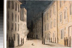 Perspective de la Strada Nuovissima à Gênes - Luigi Garibbo