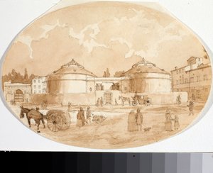 Vue de la place Porta al Prato à Florence - Luigi Garibbo