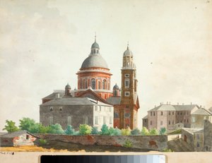 Vue de la basilique Santa Maria Assunta di Carignano à Gênes