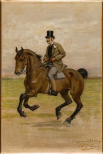 Vittorio Matteo Corcos à cheval - Luigi Gioli