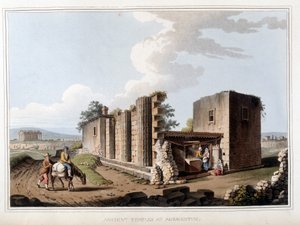 Temple antique à Agrigente en Italie. Dans « Vues des dominions ottomans, en Europe, en Asie, et certaines îles méditerranéennes d