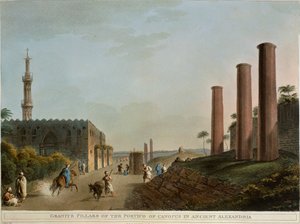 Colonnes de granit du portique de Canopus, Alexandrie, Égypte, par Luigi Mayer - Luigi Mayer