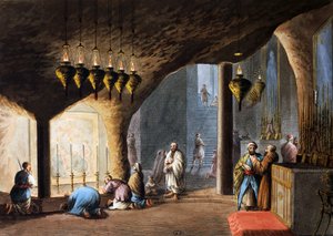 Grotte de la Nativité, Jérusalem - Luigi Mayer
