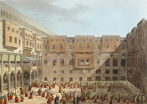 Pratique mamelouke devant le palais de Mourad Bey au Caire