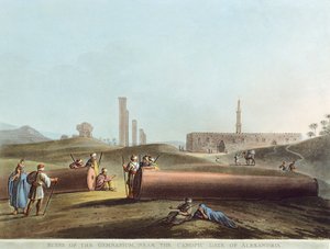 Les ruines du gymnase près de la porte Canopique à Alexandrie - Luigi Mayer