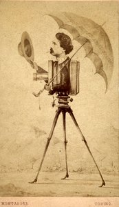 Caricature de photographe et appareil photo - Luigi Montabone