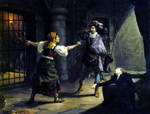 Le Trouvère par Giuseppe Verdi (1813-1901). Chromolithographie de Luigi Morgari - Luigi Morgari