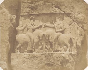 Bas-relief à Nakshi Rustam, 1858 - Luigi Pesce