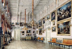 La salle de danse chez le comte Bezborodko, Saint-Pétersbourg, 1849 - Luigi Premazzi