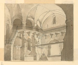 Décor de scène, intérieur de prison - Luigi Ricci