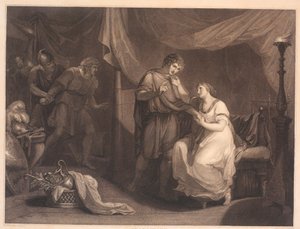 Troilus surprend Cressida et Diomède. De William Shakespeare "Troilus et Cressida", acte 5, scène 2 - Luigi Schiavonetti