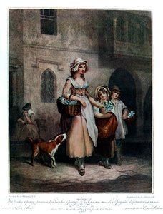 Deux bouquets de primevères à un sou, deux bouquets à un sou, 1793, 1910 - Luigi Schiavonetti
