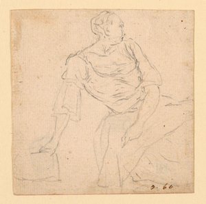 Femme Assise - Luigi Vanvitelli