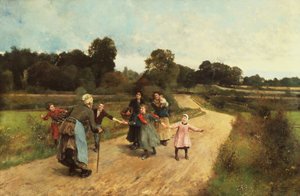 Rencontre avec grand-mère, vers 1900