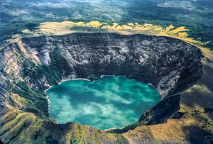 Lac de cratère du volcan Coseguina dans le nord-ouest du Nicaragua