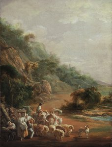 Scène avec villageois, 1786