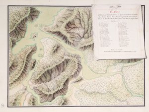 Carte du fleuve Valdivia et des environs, Chili - Luis de Surville