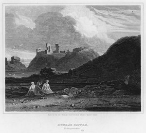 Château de Dunbar, Haddingtonshire (gravure)