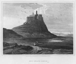 Château de Holy Island (gravure) - Luke (after) Clennell