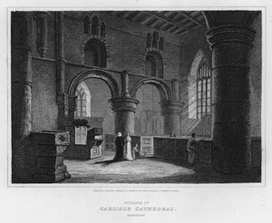 Intérieur de la cathédrale de Carlisle, Cumberland (gravure) - Luke (after) Clennell