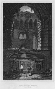Intérieur du prieuré de Lanercost, Cumberland (gravure)