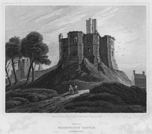 Donjon du château de Warkworth, Northumberland (gravure) - Luke (after) Clennell