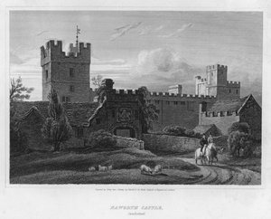 Château de Naworth, Cumberland (gravure) - Luke (after) Clennell