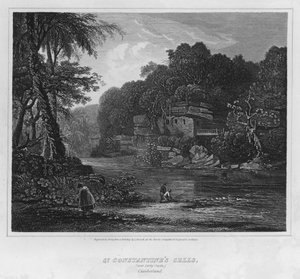 Les cellules de Saint-Constantin, près du château de Corby, Cumberland - Luke (after) Clennell