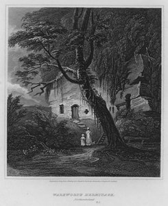 Ermitage de Warkworth, Northumberland (gravure) - Luke (after) Clennell