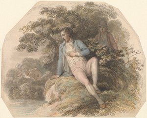 Figure dans un paysage