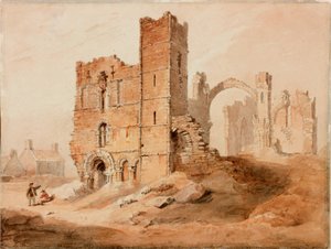 Abbaye de Lindisfarne - Façade ouest - Luke Clennell