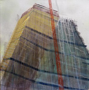 Metastructure IX, 2016 (oil on canvas)