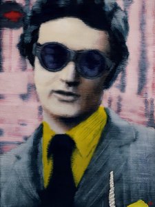 Nathan, c.2012 (peinture acrylique sur papier) - Luke Waller