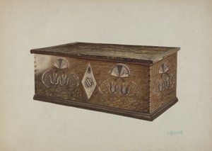 Coffre allemand de Pennsylvanie - Luther D. Wenrich