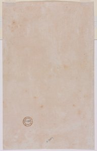 Plan architectural verso, milieu des années 1500 - Luzio Romano