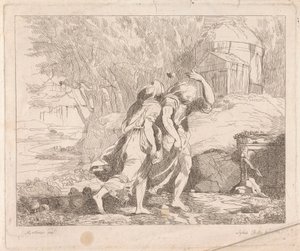 Deucalion et Pyrrha après le déluge - Lydia Bates