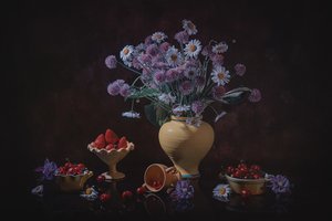 Nature morte estivale abondante - Lydia Jacobs