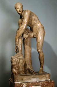 Hermès attachant sa sandale, copie romaine d