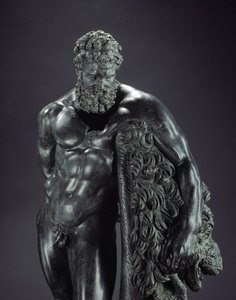 Art grec : Héraclès au repos (détail) - Lysippos (attributed to)
