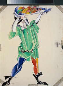 Costume préparatoire pour la pièce Roméo et Juliette de William Shakespeare - Lyubov Sergeevna Popova