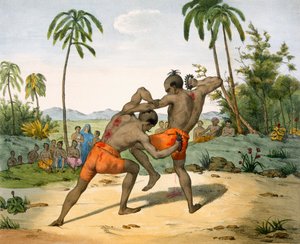 Lutteurs avec armes, 1827-35