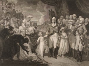 Le marquis Cornwallis recevant les princes otages, fils de Tippoo Sultan