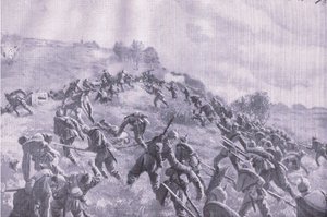 La reprise de Szawle. Assaut de la crête, de L